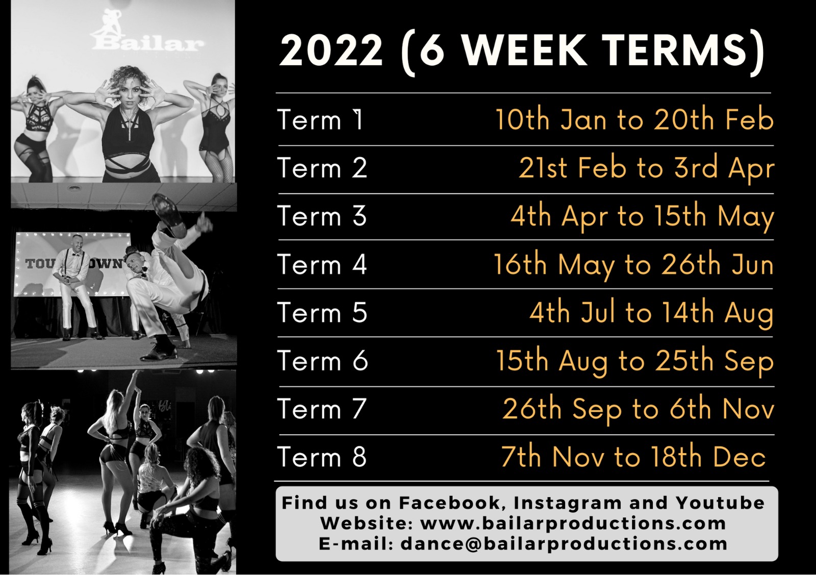 2022 term dates